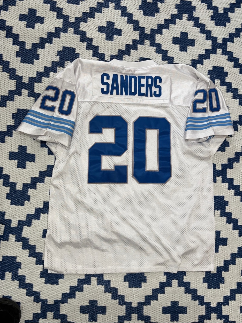 Mitchell & Ness Detroit Lions Barry Sanders #20 Throwback Football Jersey Sz 54